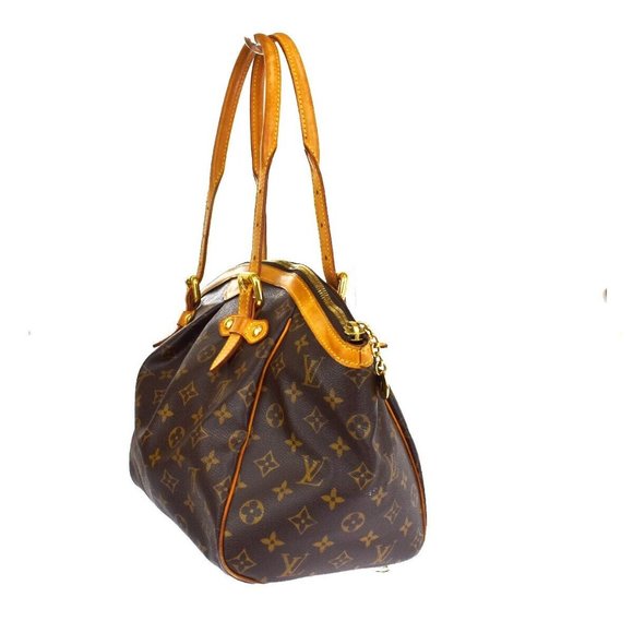 Tivoli Tote GM Brown Canvas Monogram Shoulder Bag - Picture 3 of 7